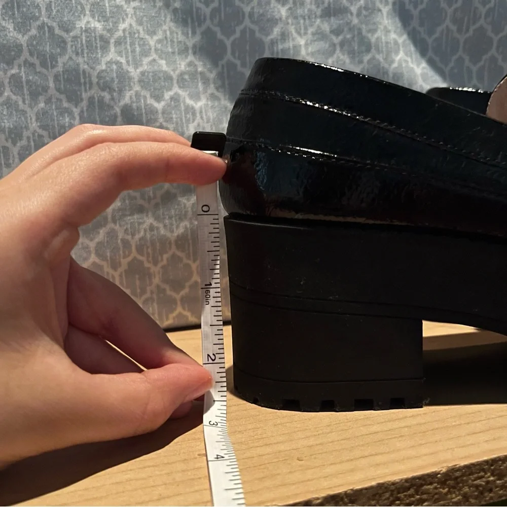 Gianni Bini AvivaTwo Patent Lug Sole Platform Loafers 🖤 - Picture 4 of 15